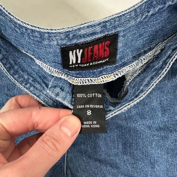 Vintage high-waisted denim jean shorts - Picture 6 of 7